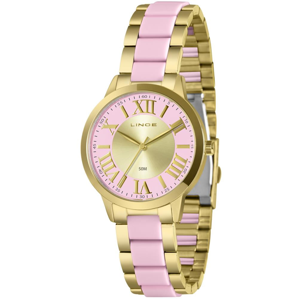 Relógio Lince Feminino Ref:Lrt4795l38 C3kr Fashion Bicolor