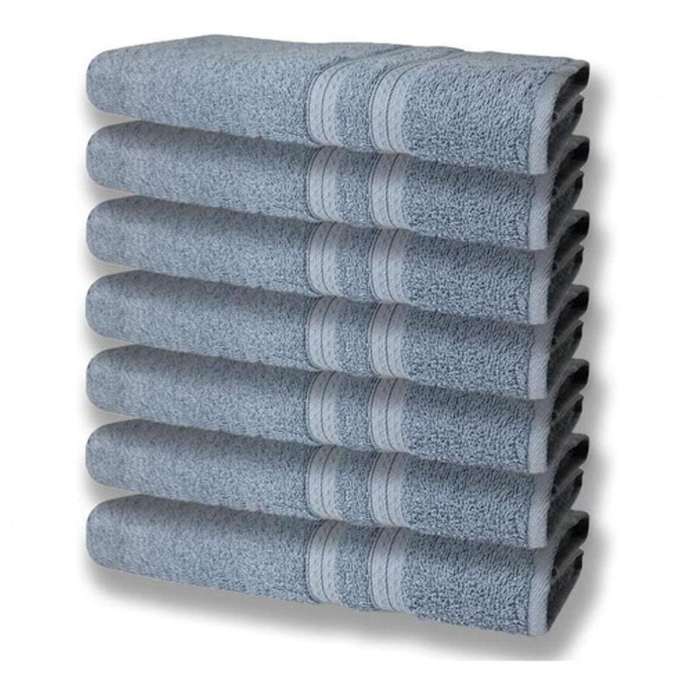 7 Toalhas Grande Super Felpudas E Grossa 80x150 Azul