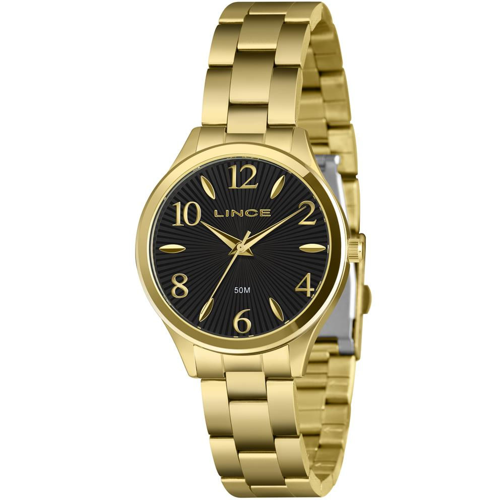 Relógio Lince Feminino Ref:Lrg4813l36 P2kx Casual Dourado