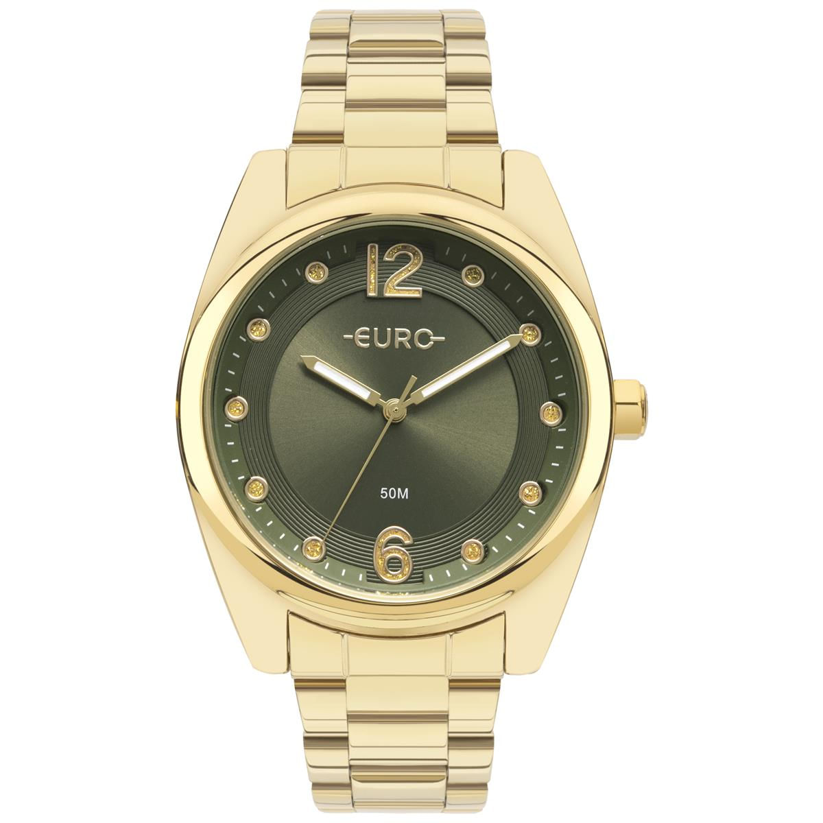 Relógio Euro Feminino Ref:Eu2033bi/4v Fashion Dourado