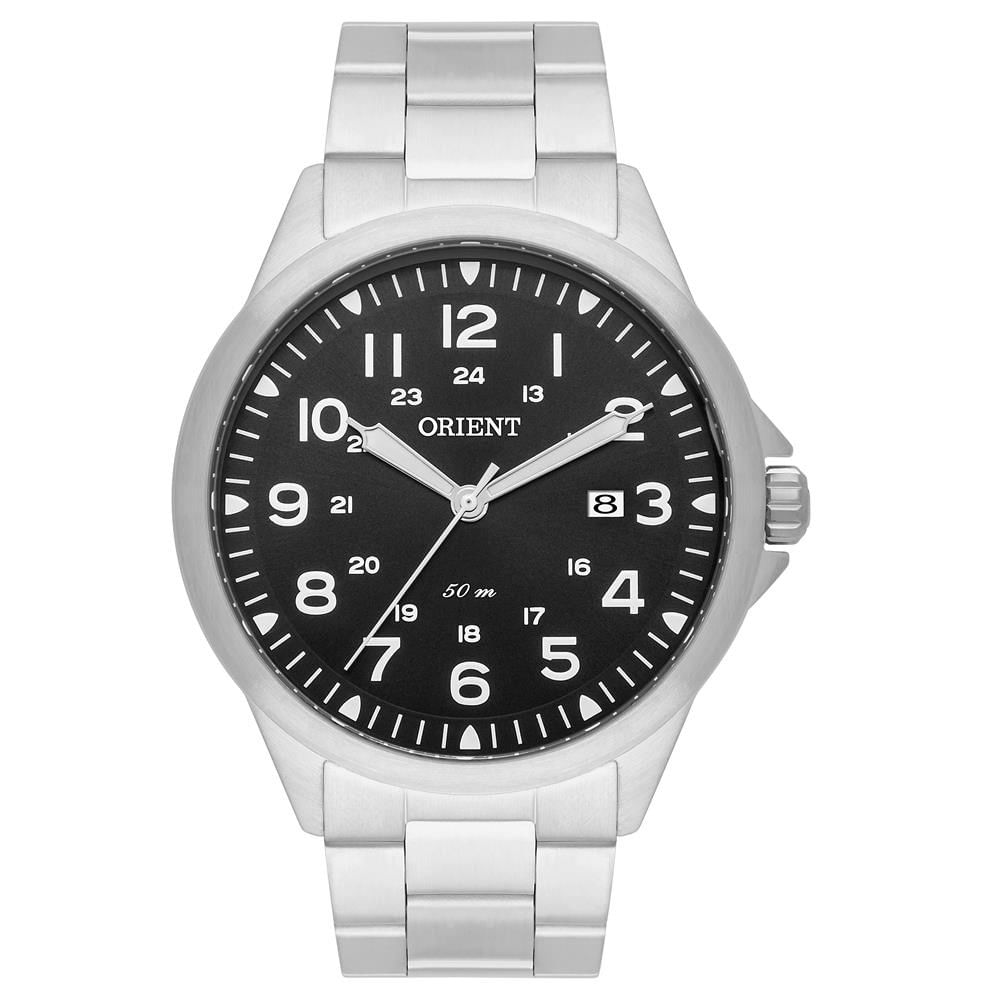 Relógio Orient Masculino Ref:Mbss1380 P2sx Casual Prateado