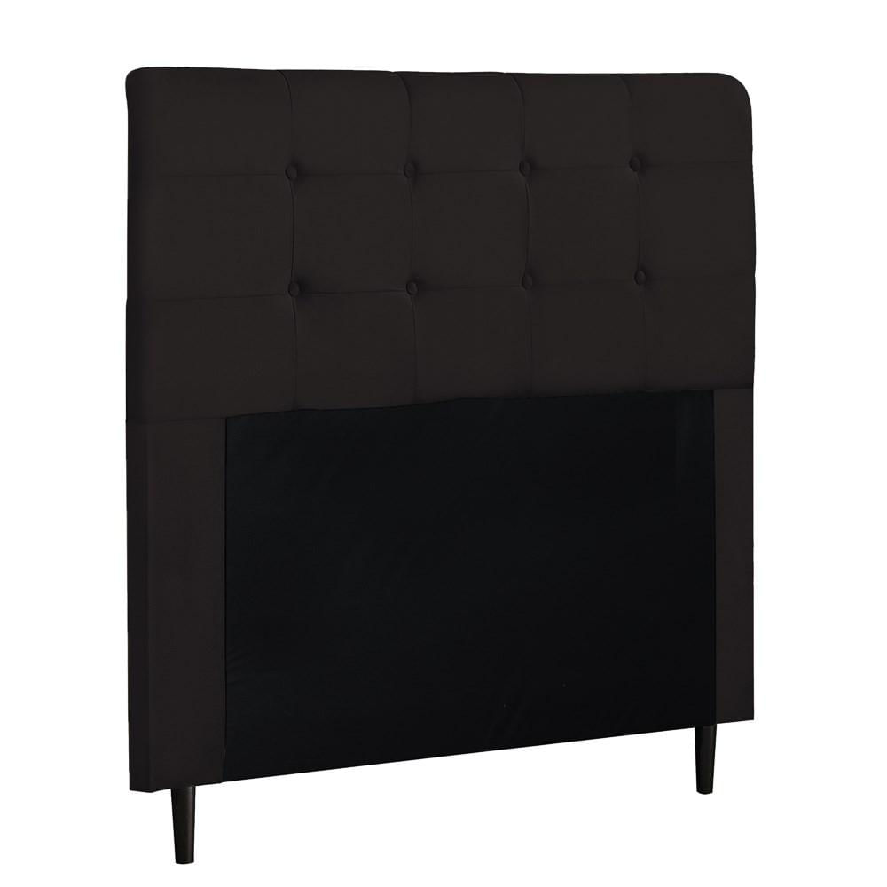 Cabeceira Cama Box Casal Queen 160cm Luna I02 Suede Marrom - Mpozenato