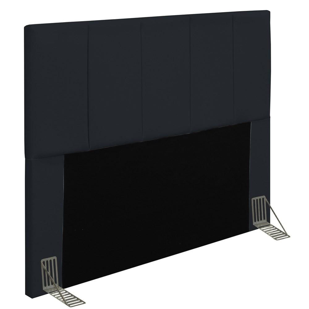 Cabeceira Cama Box Casal King 193cm Pérola W01 Corano Preto - Mpozenato