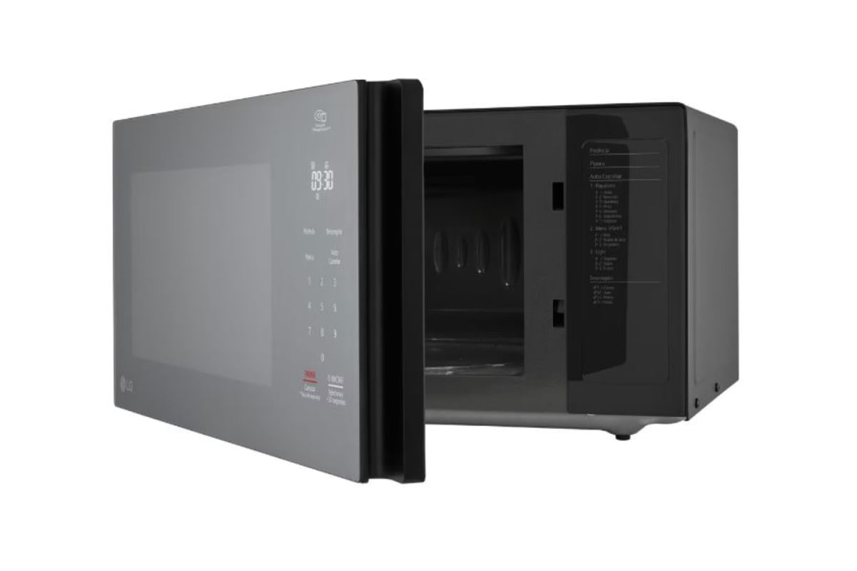 MICROONDAS LG NEOCHEF PRETO ESPELHADO LIMPA FÁCIL 30 LITROS 127V MS3094NR