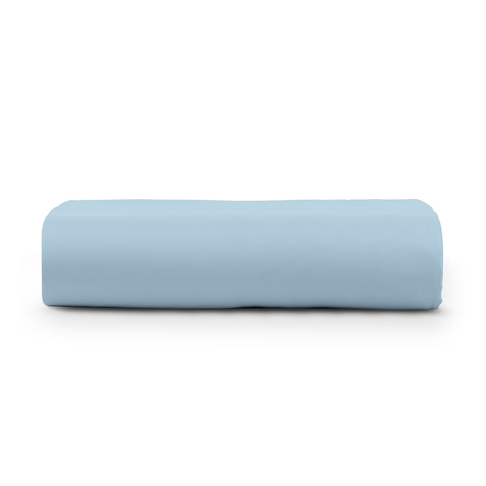Lençol Casal Cintilante Percal 180 Fios 100% Algodão sem Elástico - Azul