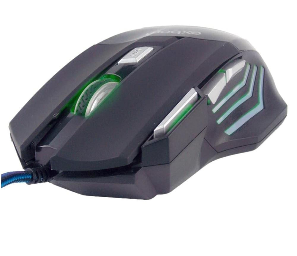 Mouse Gamer Black X7 Optico Usb 3200Dpi Com 7 Botões e Led Color