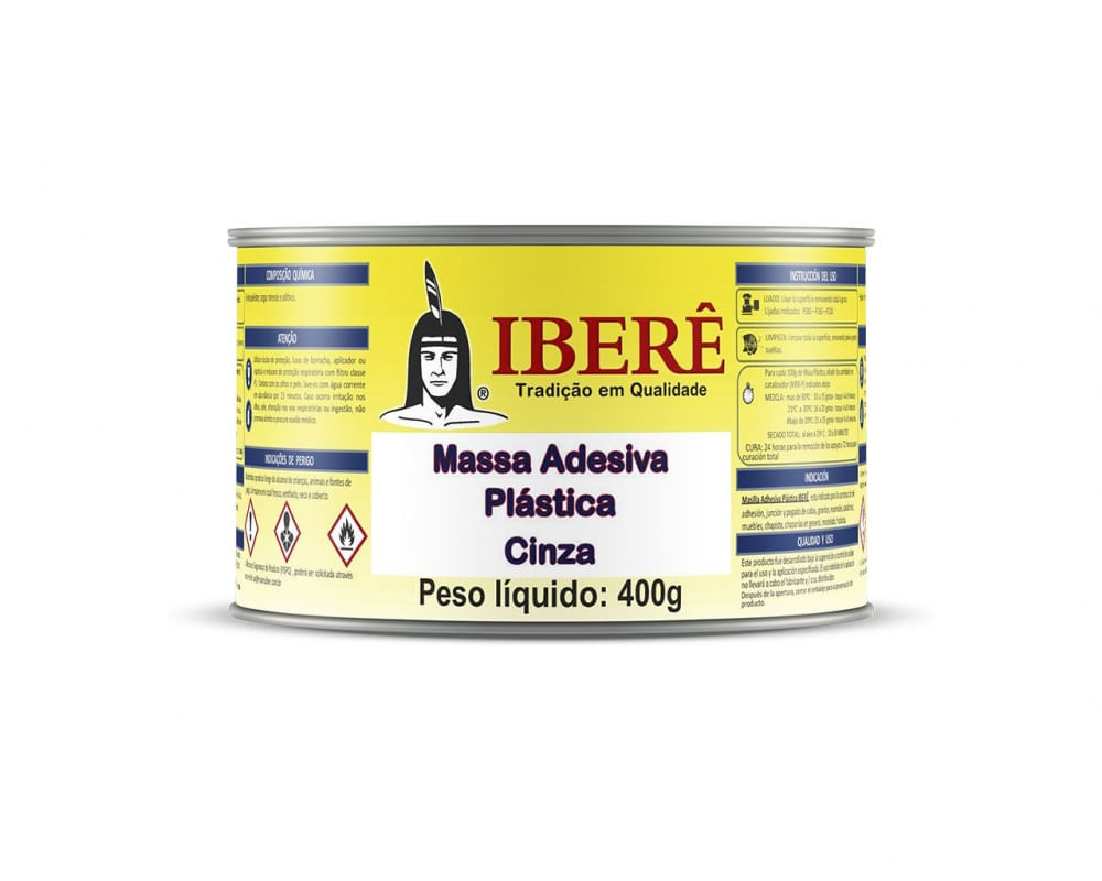 Adesivo Plast Past Ibere 400G Cza (Massa Plast)