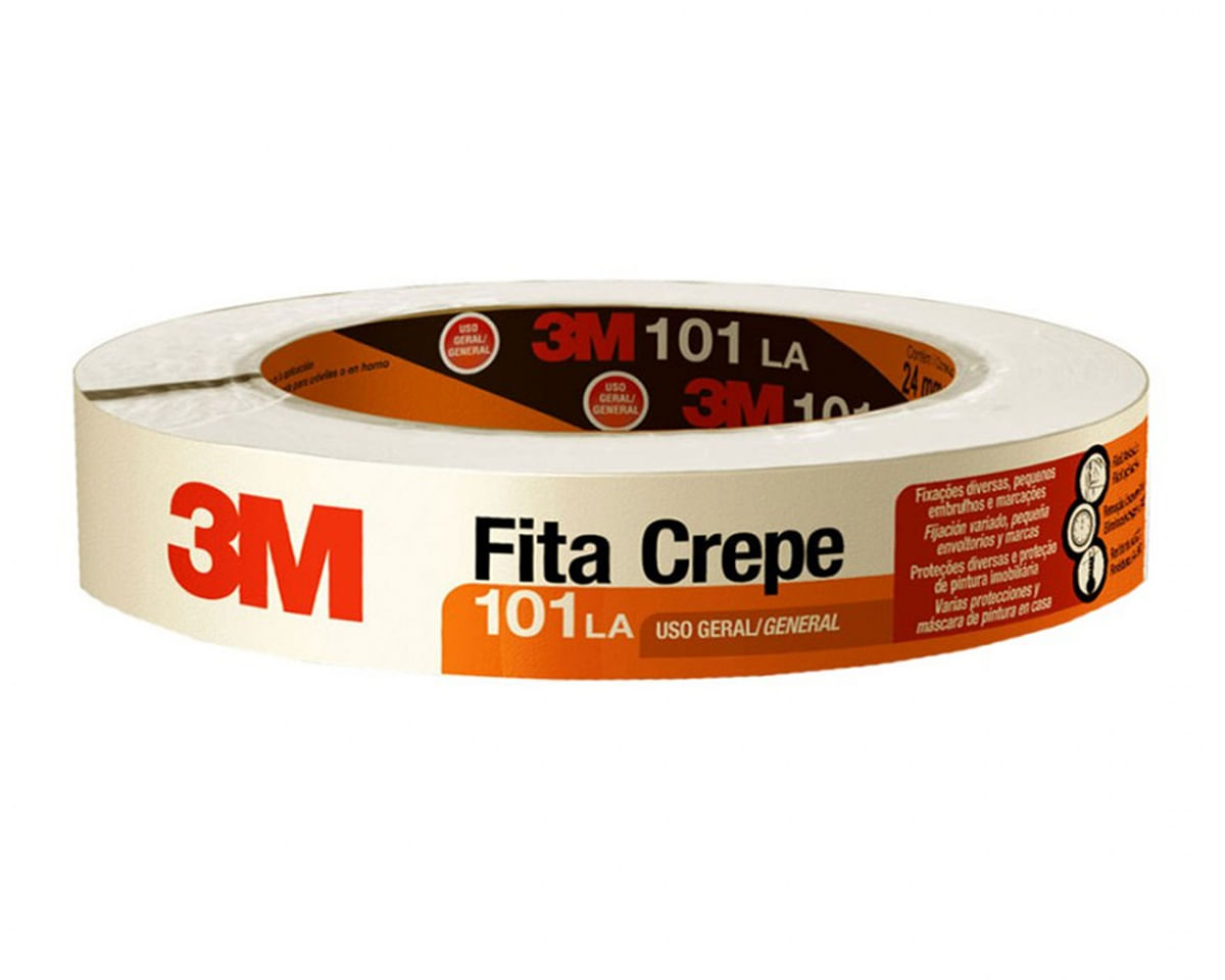 Fita Crepe 3M Uso Geral 101La 24Mmx50M c/5 pcs