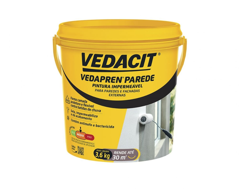 Vedapren Parede Branco A 3,6Kg O.Baumgart