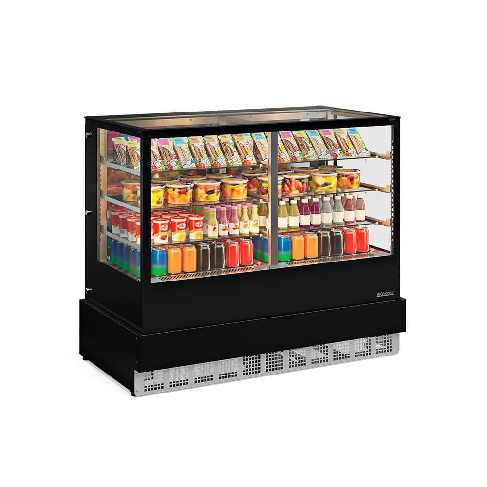 Vitrine Refrigerada Gourmet Gger150 Gelopar Balcão Refrigerado Preto 220v