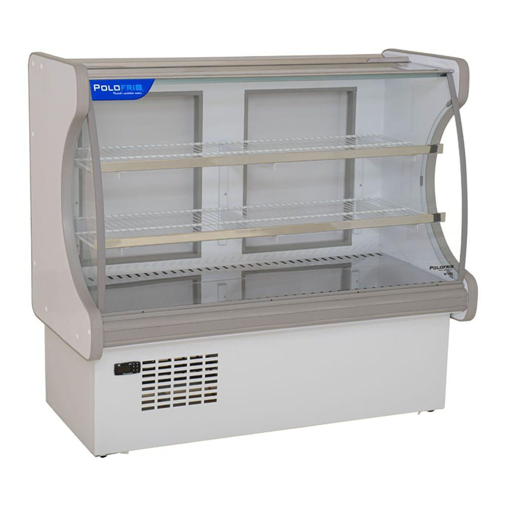 Vitrine Refrigerada Para Doces 1mt Polofrio Balcão De Doce Branco 1mt 110v