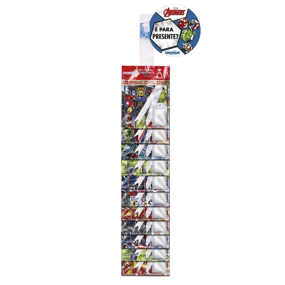 Kit Embalagem Cromus Clip Strip Marvel 60x90cm