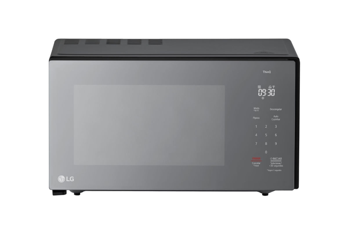 MICROONDAS LG NEOCHEF 30 LITROS GRILL ESPELHADO LIMPA FÁCIL THINQ SCAN TO COOK 127V MG3097NR