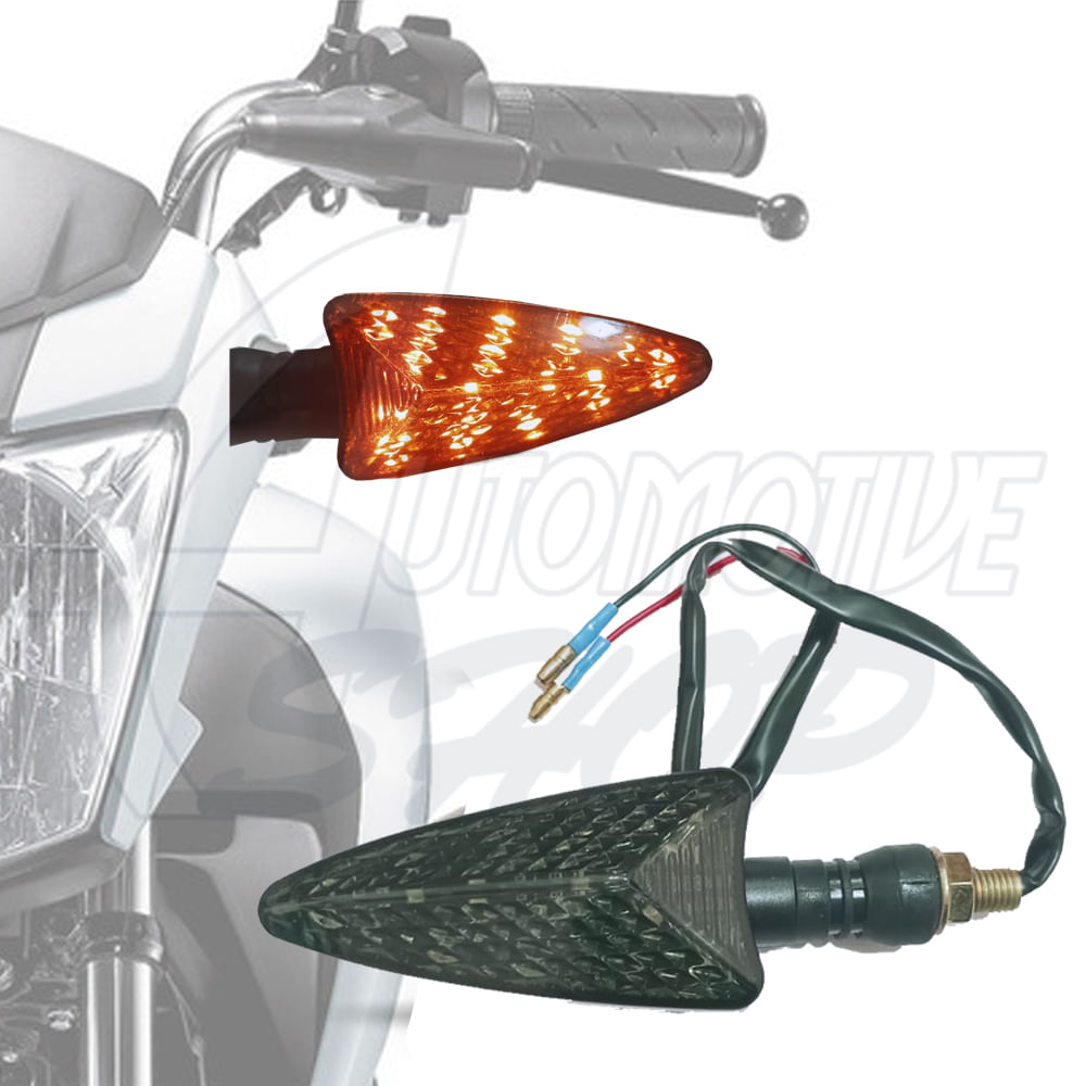 Pisca Seta Led Fume Moto Esportivo A prova Dagua Univer Par