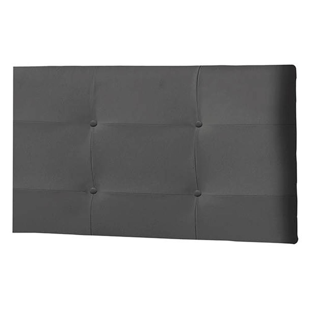 Painel Luna Para Cama Box Solteiro 90 cm Suede Preto - D'Rossi