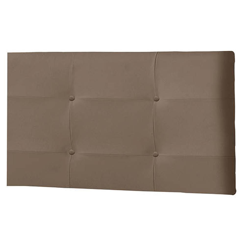 Painel Luna Para Cama Box Solteiro 90 cm Suede Marrom - D'Rossi
