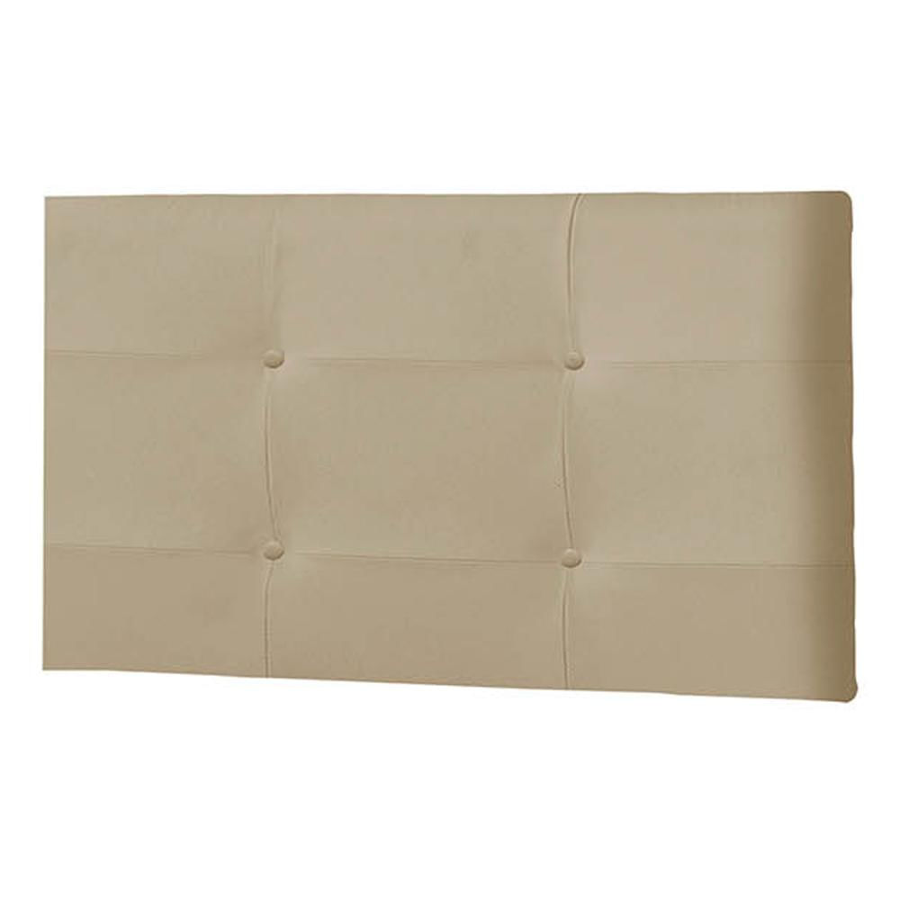 Painel Luna Para Cama Box Solteiro 90 cm Suede Bege -  D'Rossi
