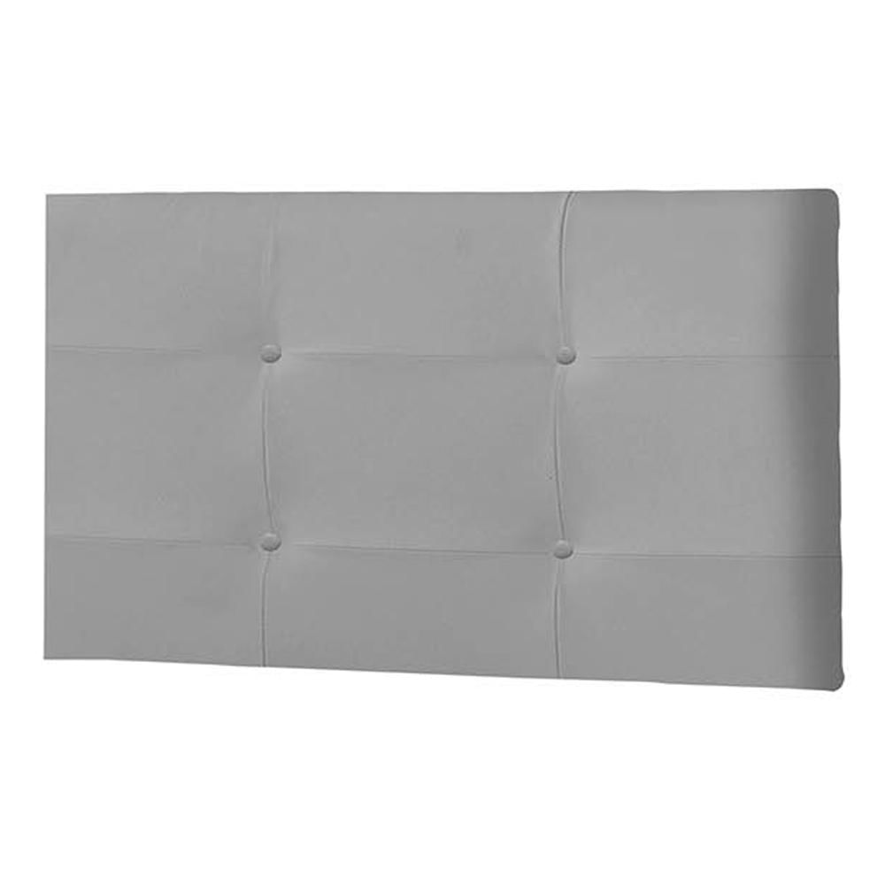 Painel Luna Para Cama Box Solteiro 90 cm Suede Cinza - D'Rossi