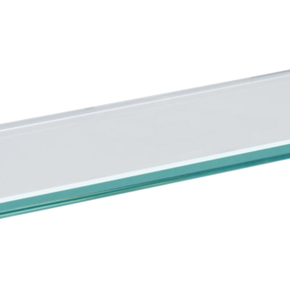 Prateleira de Vidro Tramontina Glass Reta com Suporte Injetado 500x100x8 mm