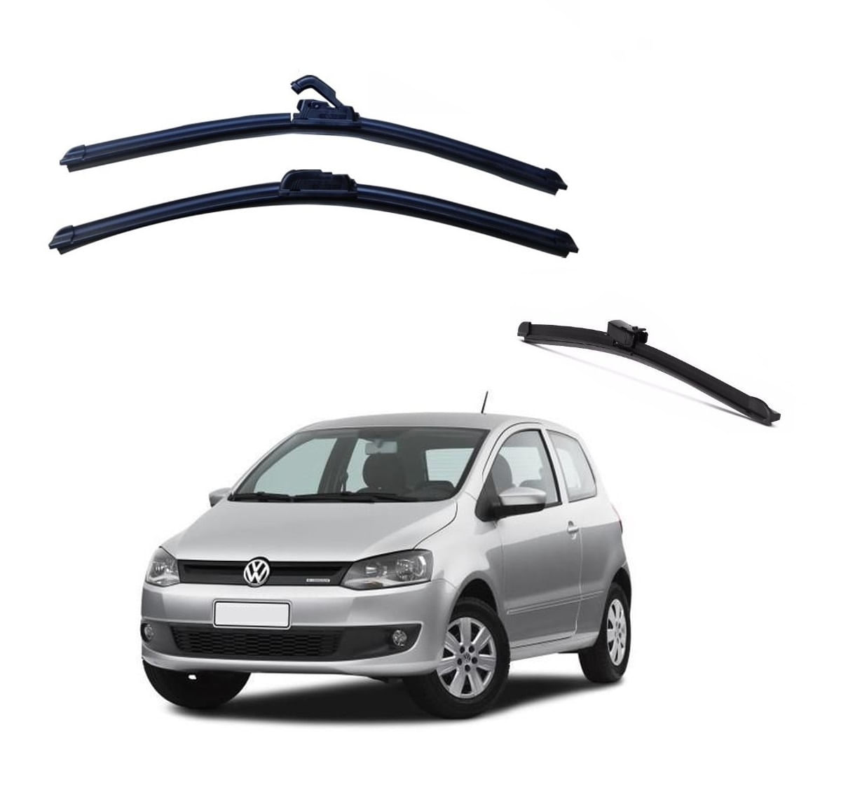 Kit Palheta Limpador Parabrisa Para-brisa Volkswagen Fox Crossfox 2003 à 2010