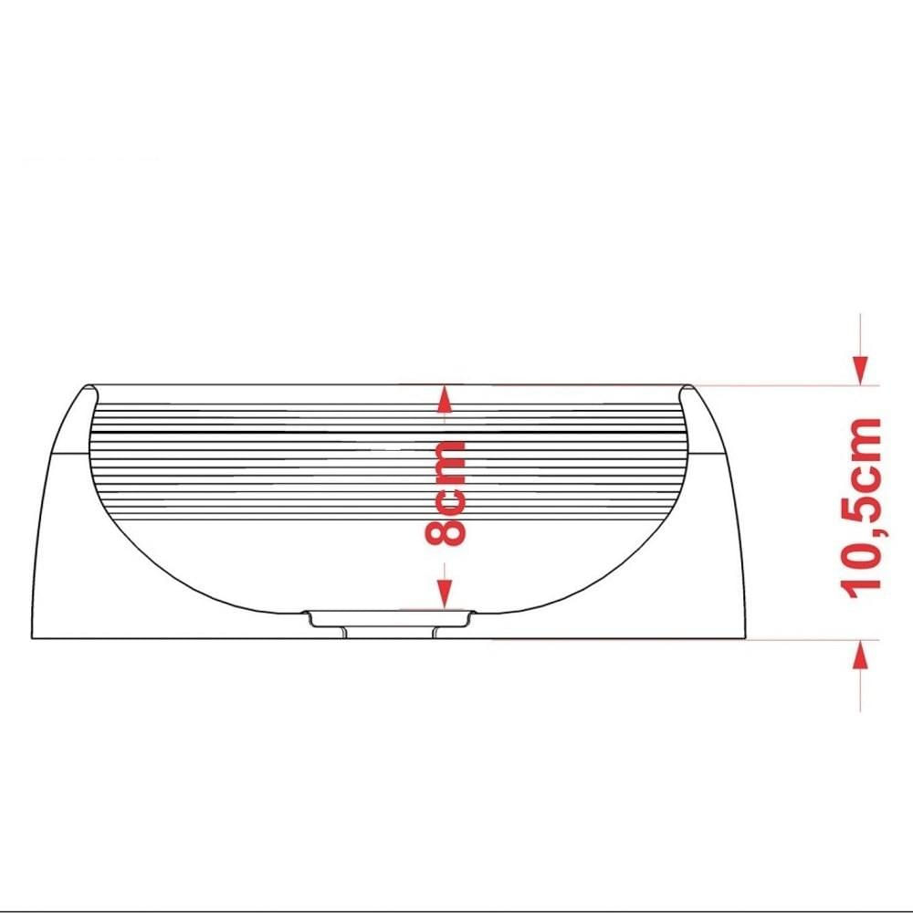 Cuba Pia de Apoio para Banheiro Oval Capri OV39W C08 Branco - Mpozenato