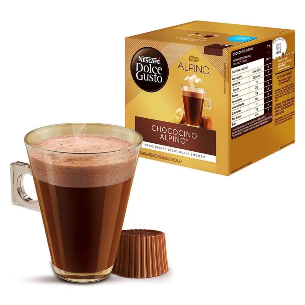 4 Cx Café Nescafé Chococino Alpino Dolce Gusto Bebida Lactea