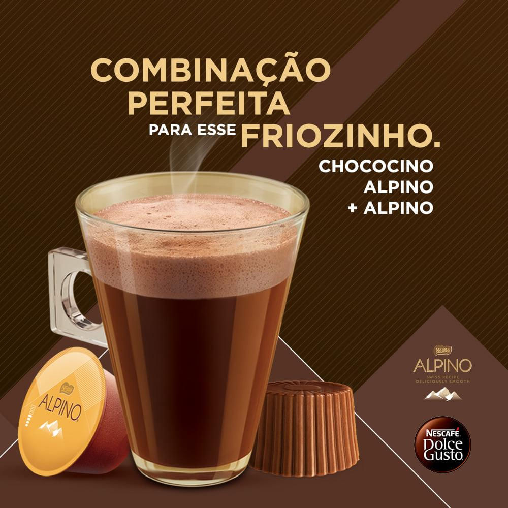 4 Cx Café Nescafé Chococino Alpino Dolce Gusto Bebida Lactea