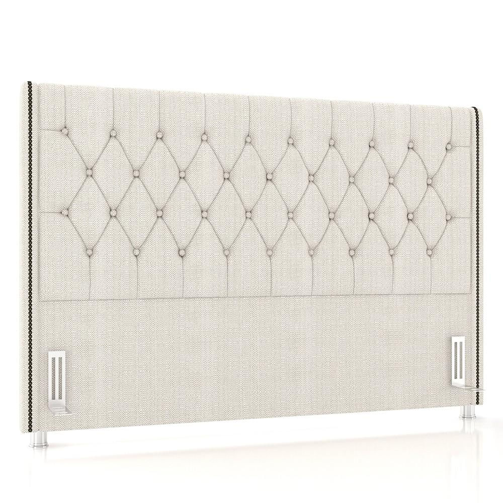 Cabeceira Cama Box Casal 140cm Florenza P02 Linho Creme - Mpozenato