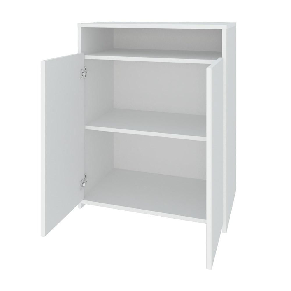 Balcão Home Office 2 Portas Mobile Cool Branco - Artany