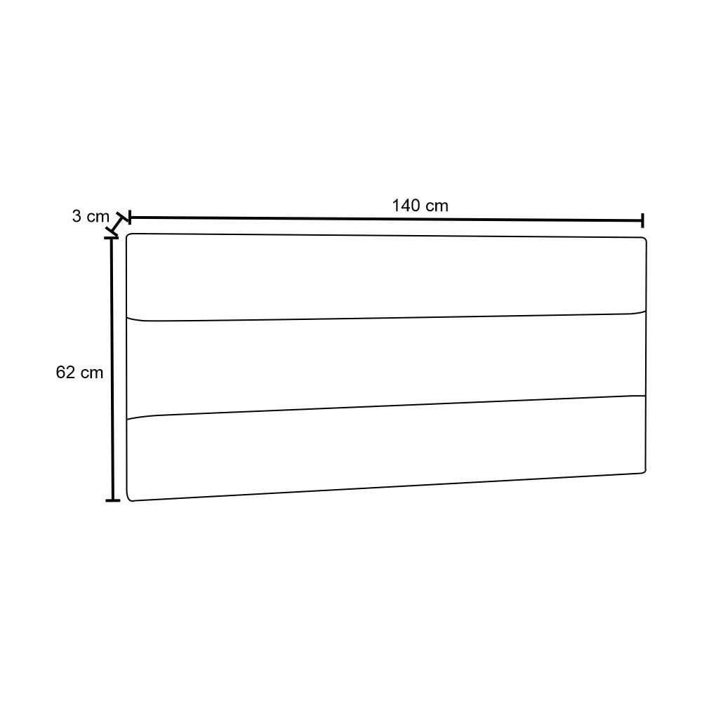 Cabeceira Painel Cama Box Casal 140cm Grécia Suede D05 Vermelho - Mpozenato