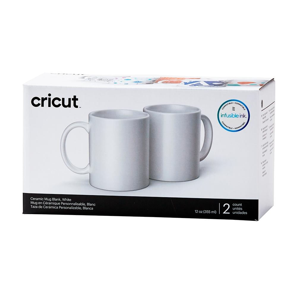 Caneca de Cerâmica Branca - Cricut - 340ml - 02 Unids