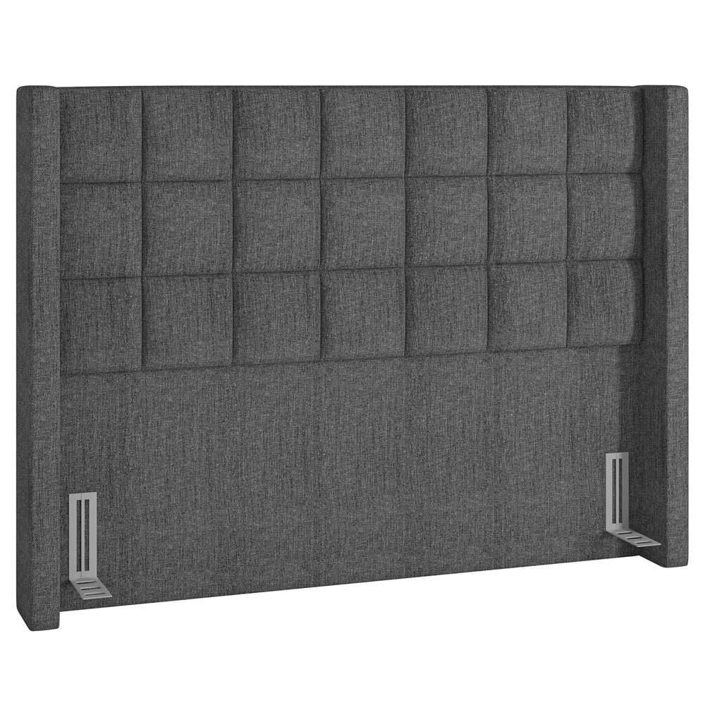 Cabeceira Cama Box Casal King 195cm Pisa P02 Linho Cinza - Mpozenato