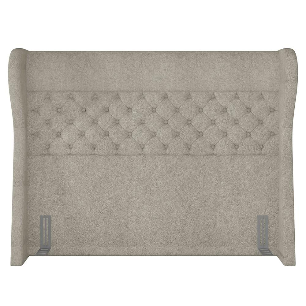 Cabeceira Cama Box Casal King 195cm Trinidad P02 Boucle Cru - Mpozenato