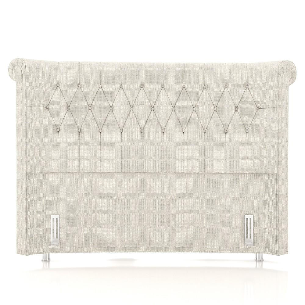 Cabeceira Cama Box Casal Queen 160cm Dust P02 Linho Creme - Mpozenato