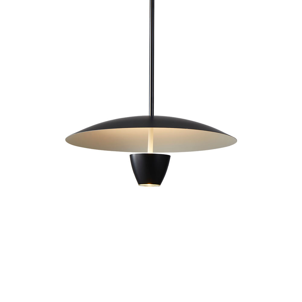 Lustre Pendente Nordecor Abbie 2572 Preto Led Bivolt