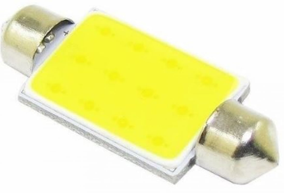 Lampada Torpedo Led COB 36mm super branco - unidade