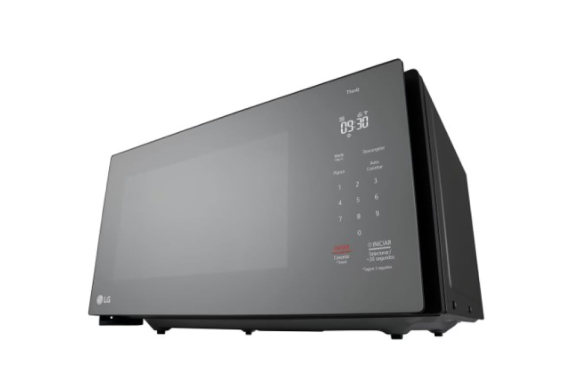 MICROONDAS LG NEOCHEF 30 LITROS GRILL ESPELHADO LIMPA FÁCIL THINQ SCAN TO COOK 220V MG3097NRA