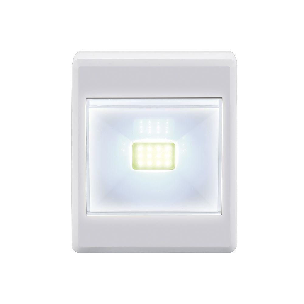 Luminaria Mini Ledbotao 3w Branca