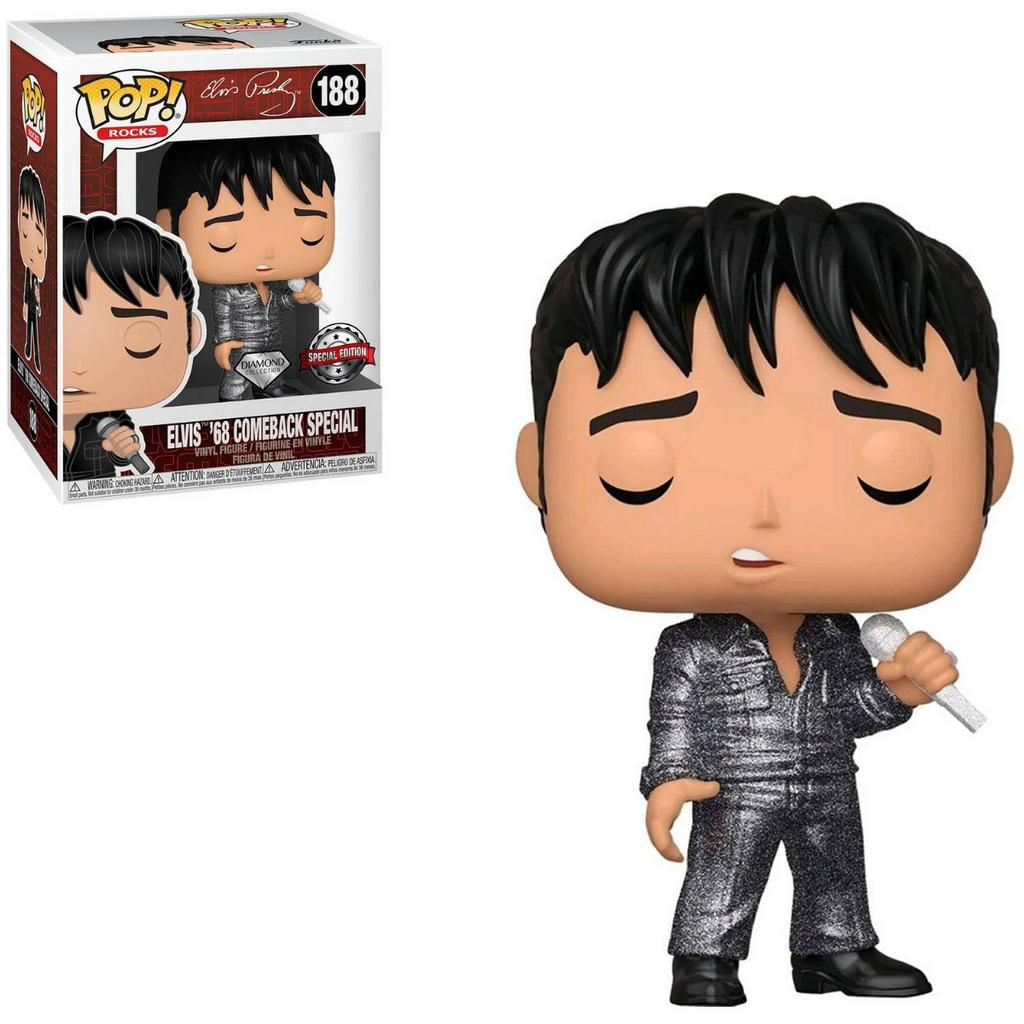 Funko Pop Elvis Presley 188 Elvis 68 Comeback Special Diamond