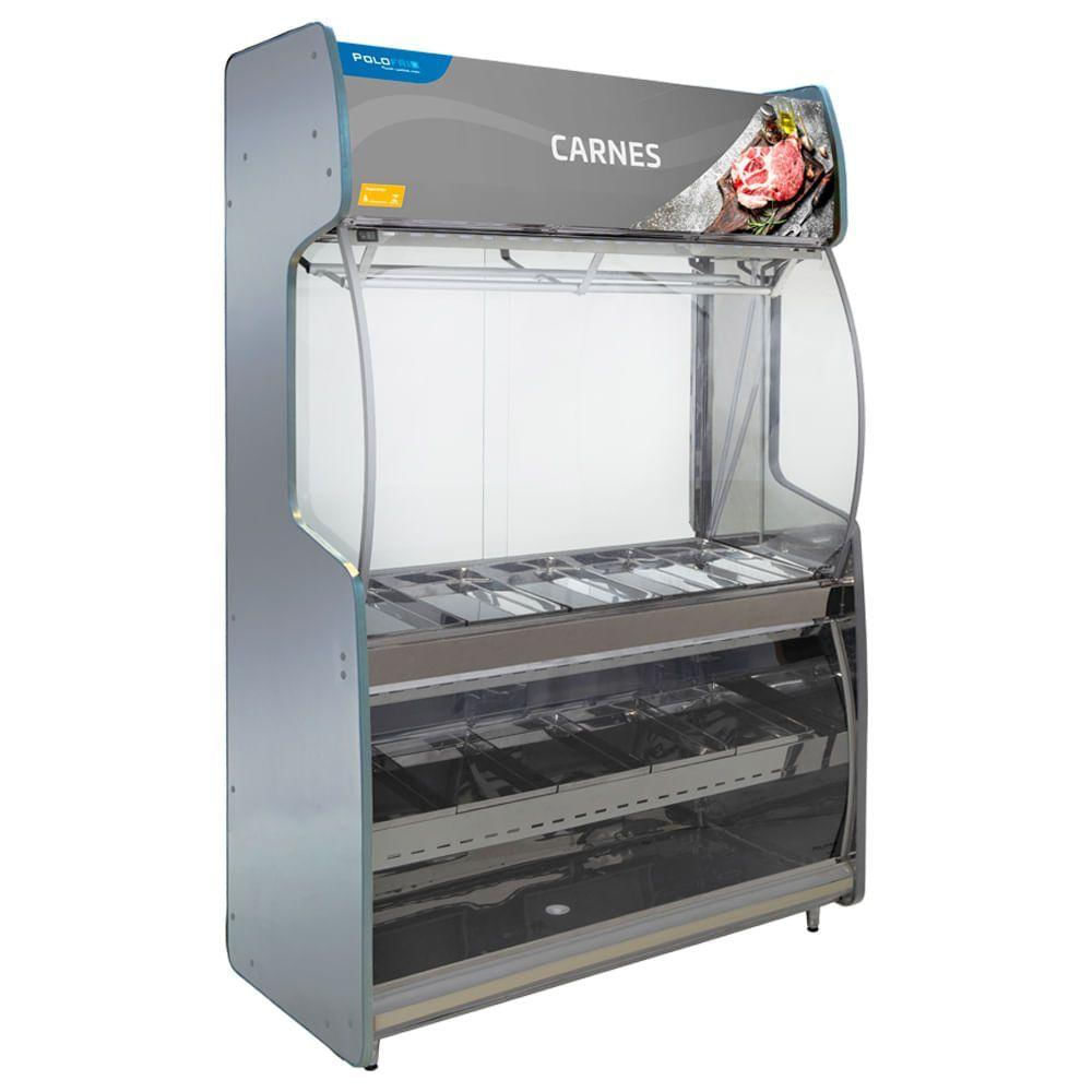 Vitrine De Açougue Inox 2mt Polofrio Expositor Inox 2 Metros 220v