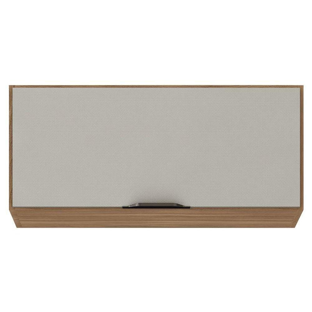 Armário Aéreo Para Cozinha Firenze 1 Porta Amêndola Touch Nude Prime Tx - Demóbile