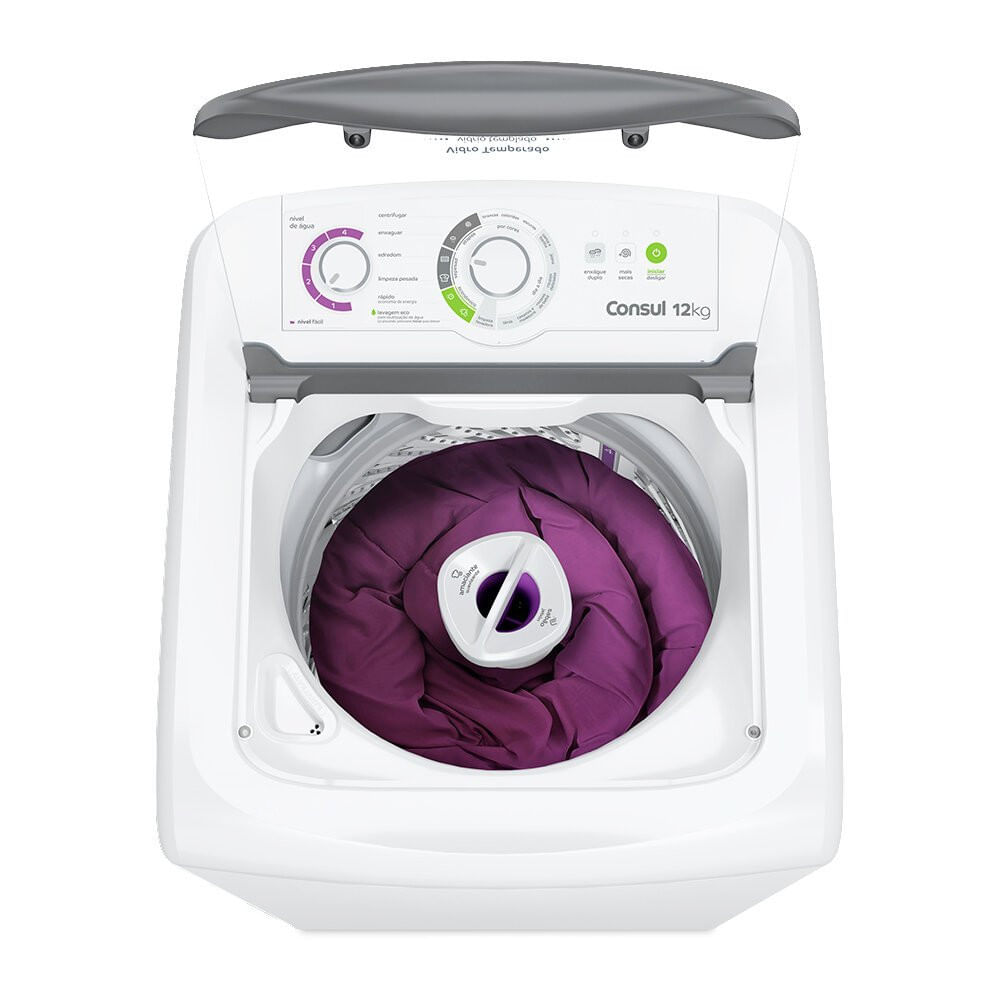 Lavadora de Roupas CWH12BB 12 Kg Automática Consul Branco / 110V