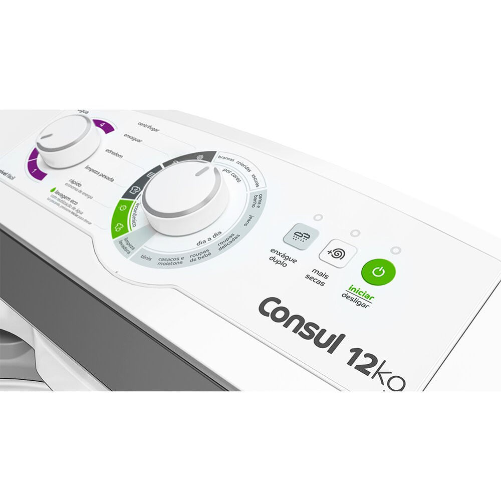 Lavadora de Roupas CWH12BB 12 Kg Automática Consul Branco / 110V