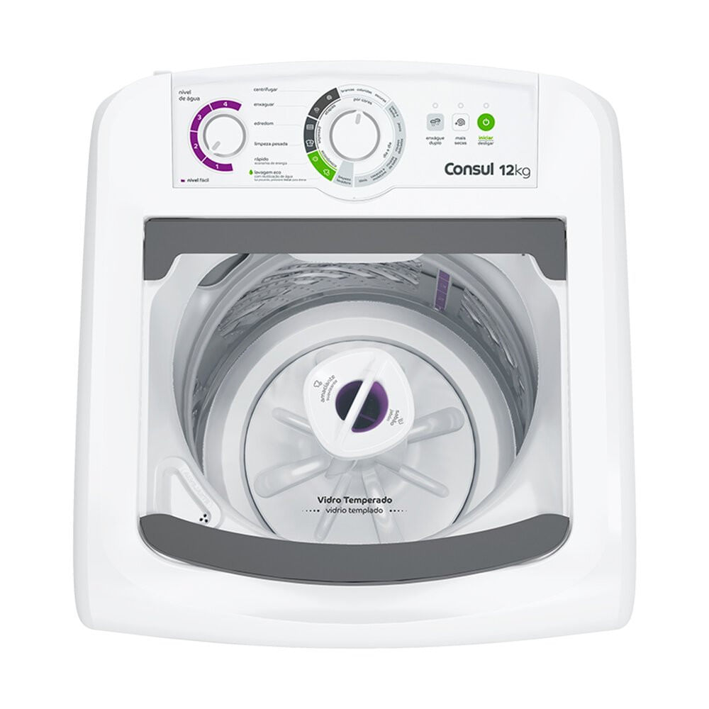 Lavadora de Roupas CWH12BB 12 Kg Automática Consul Branco / 110V