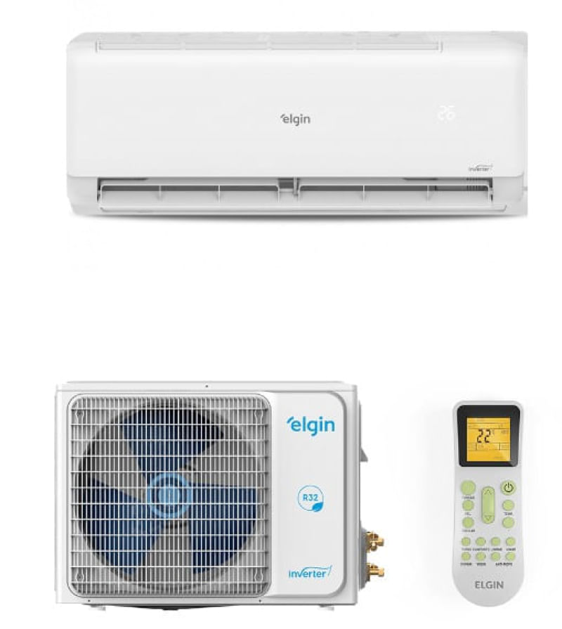 Ar Condicionado Split Hi Wall Inverter Elgin Eco II 24.000 Btus Quente e Frio 220v R-32