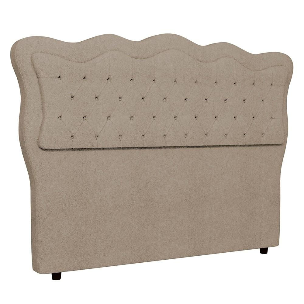 Cabeceira Casal King Cama Box 195cm Oregon I02 Bouclê Capuccino - Mpozenato