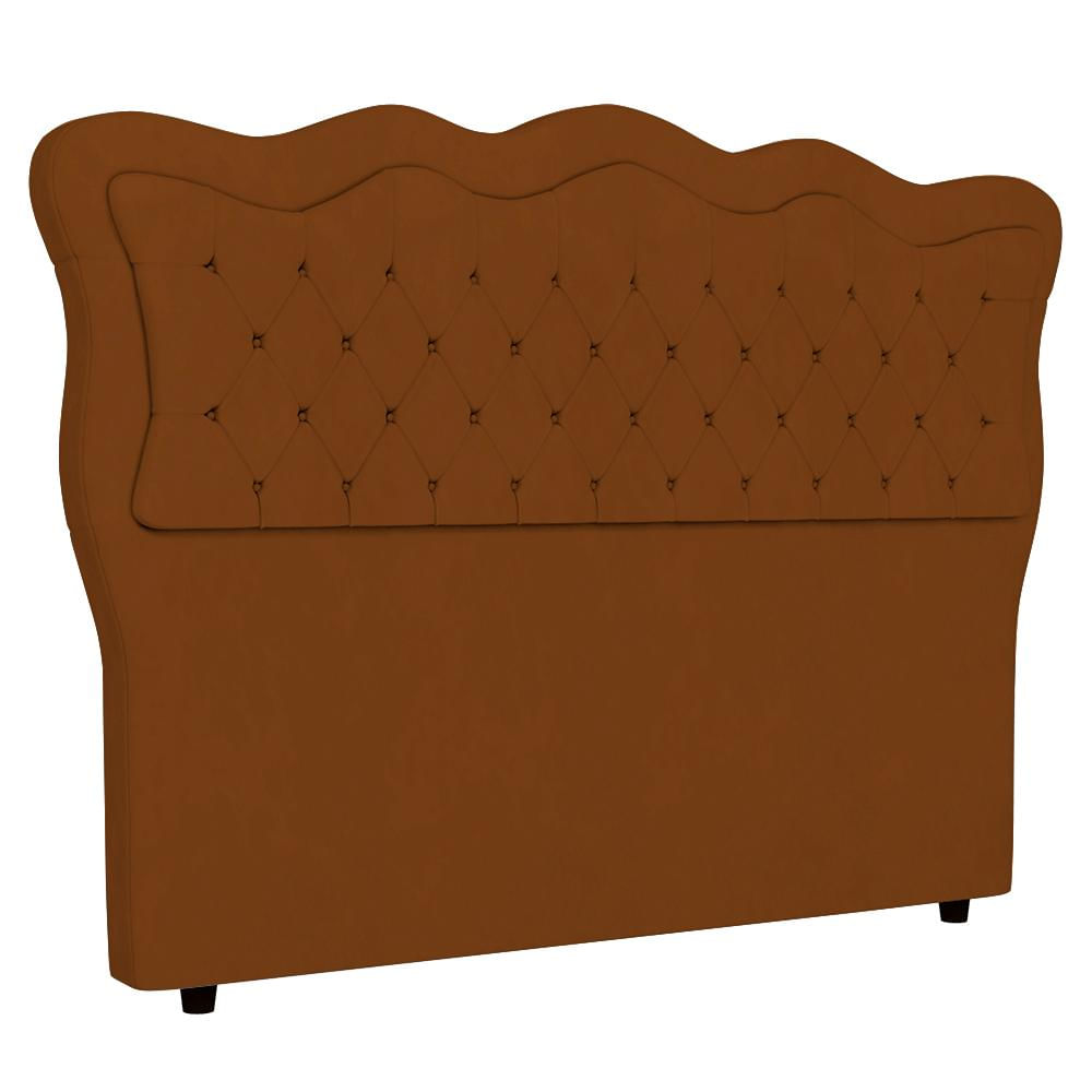 Cabeceira Casal King Cama Box 195cm Oregon I02 Veludo Terracota - Mpozenato