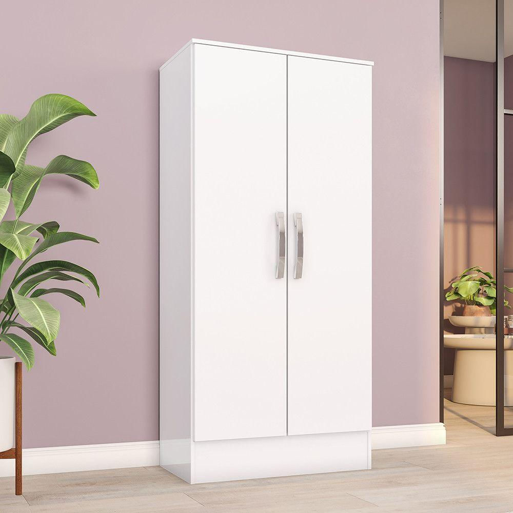 Guarda Roupa Multiuso 2 Portas Sam Casa 812 Branco