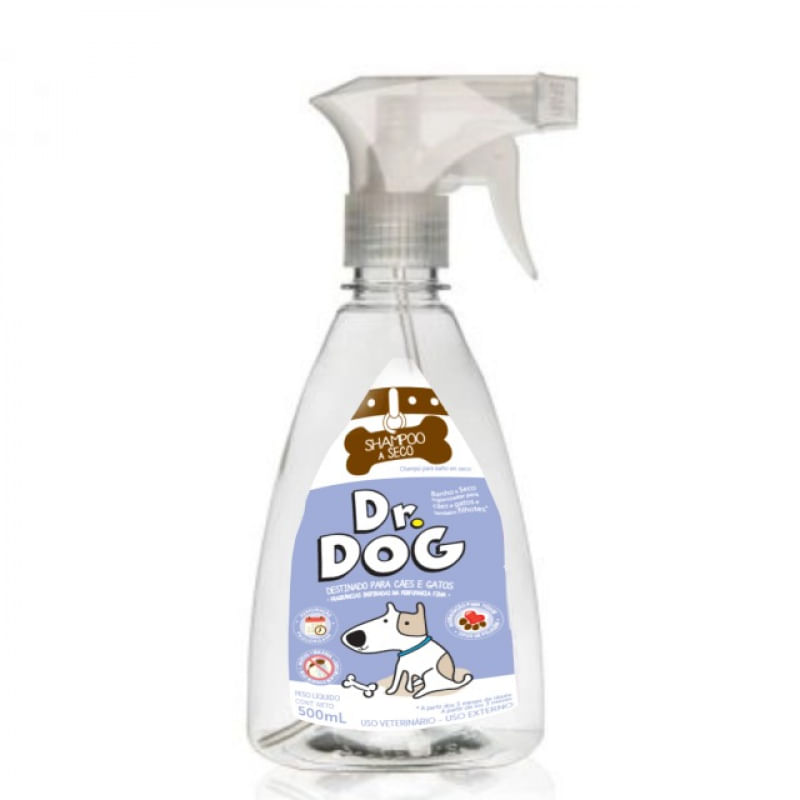 Shampoo  Banho Seco Cachorro Gato hipoalergenico Dr. Dog Limpa Patinhas Pratico