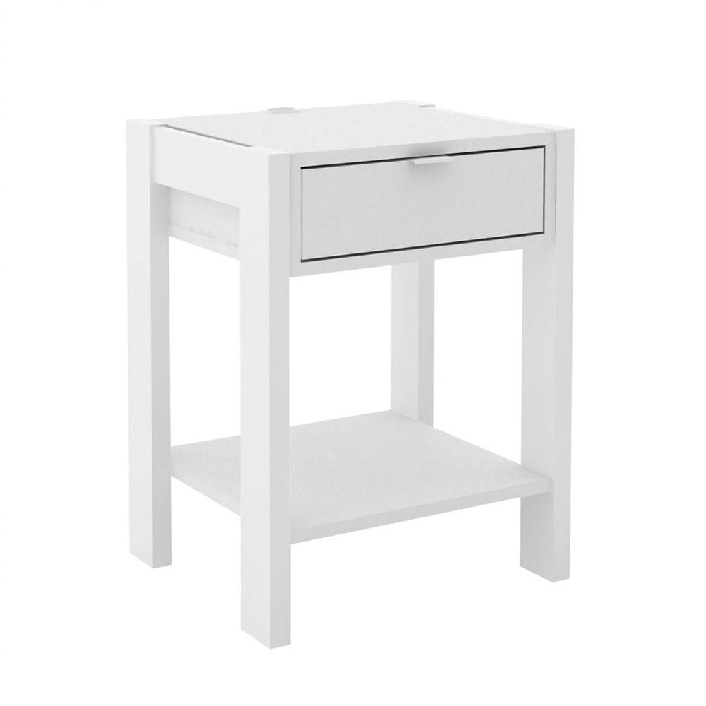 Mesa De Cabeceira 1 Gaveta Az1016 Branco